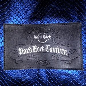 Hard Rock Couture Large Blue Snake Tote Bag